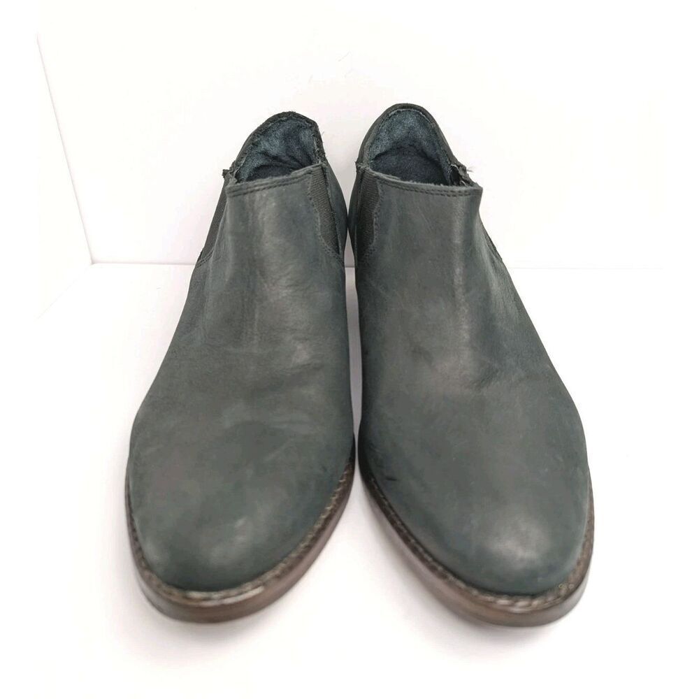 Wolverine Alice Black Leather low Ankle Bootie Slip On Womens 6.5 - Picture 4 of 8